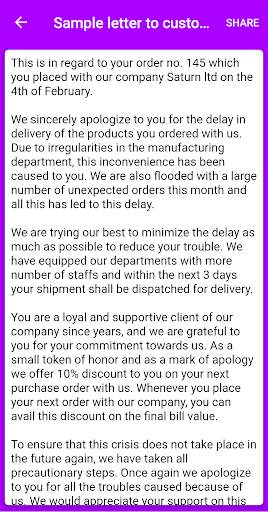 Write Apology Letter screenshot 3