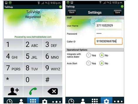 Telivoip Green Dailer screenshot 1