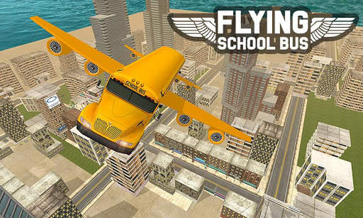 Flying School Bus Sim 2017 screenshot 1