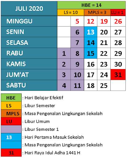 Kalender Pendidikan 2020/2021 screenshot 1