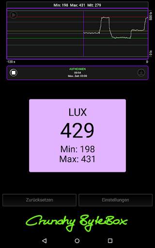 Luxmeter - Belichtungsmesser screenshot 4