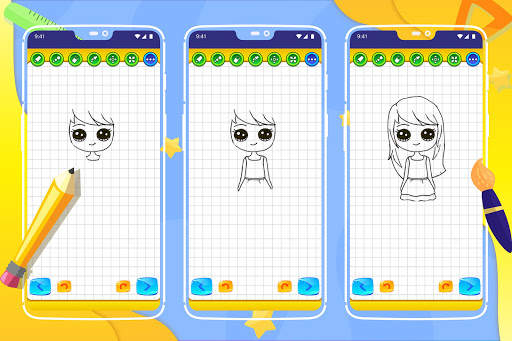 Learn How to Draw Cute Girls screenshot 3