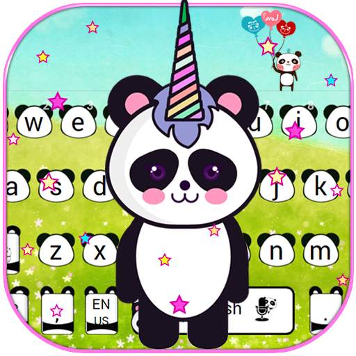 Cute Pandicorn Keyboard Theme Panda 10002000