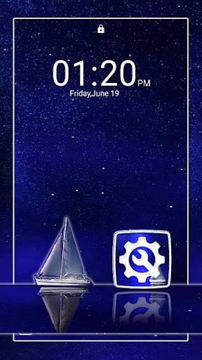 Blue Ocean Night Theme screenshot 3