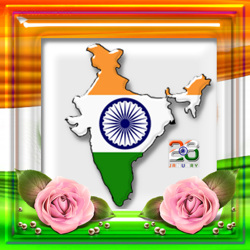 India Flag Theme Photo frames &amp; Live Wallpaper icon