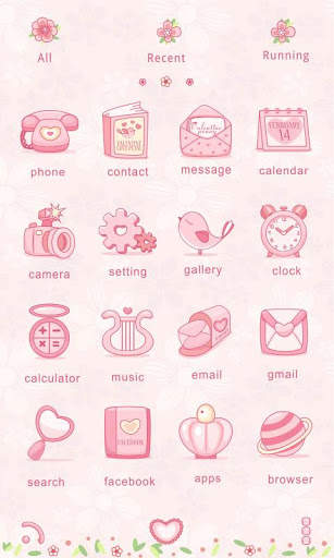 Love Petal GO Launcher Theme screenshot 4