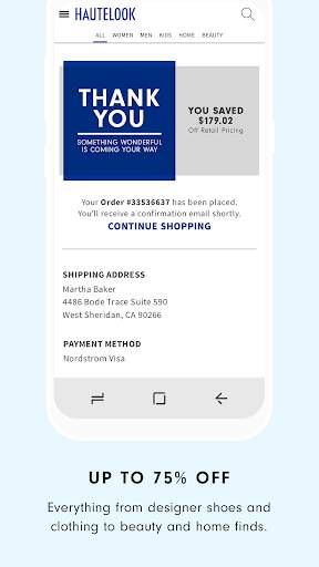 HauteLook screenshot 4