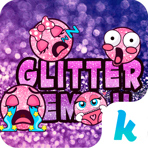 Glitter Emoji Stickers for Chatting (Add Stickers) icon