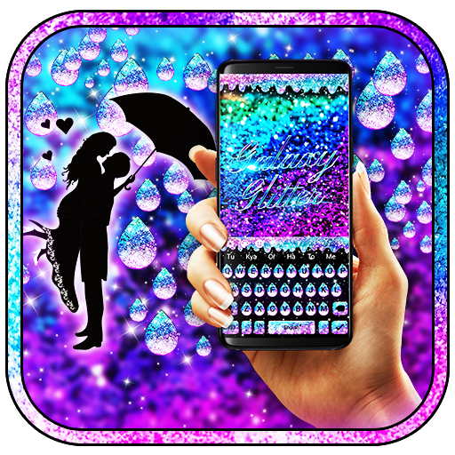Galaxy Glitter Keyboard Theme icon