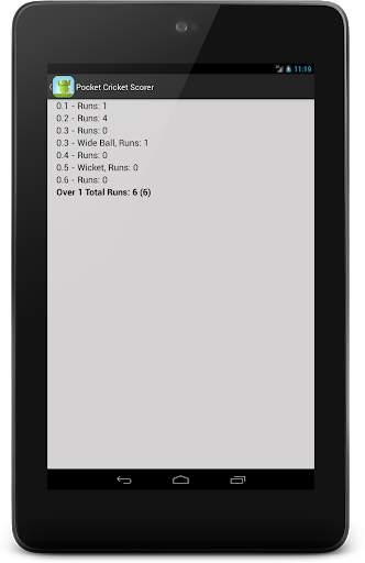 Pocket Cricket Scorer screenshot 7