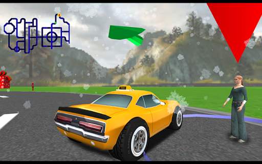 3D Santa Taxi Drive screenshot 17