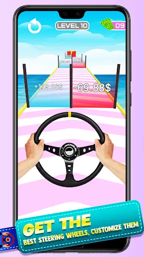 Evolve The Steering Wheel Game screenshot 1