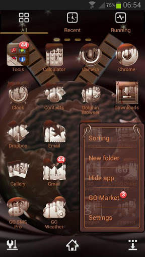 Chocolate GO Launcher EX Theme screenshot 2