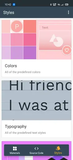 Material Gallery - Android Source Code screenshot 3