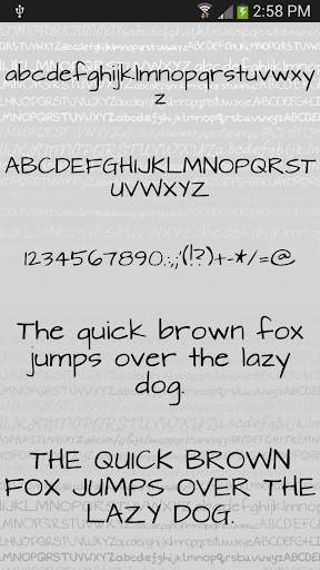 Handwritten fonts for Android screenshot 2