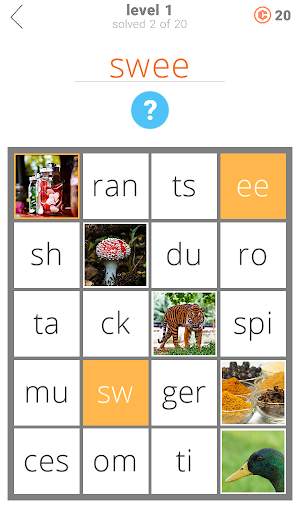 1 Pic 1 Clue: Word Search Game screenshot 1