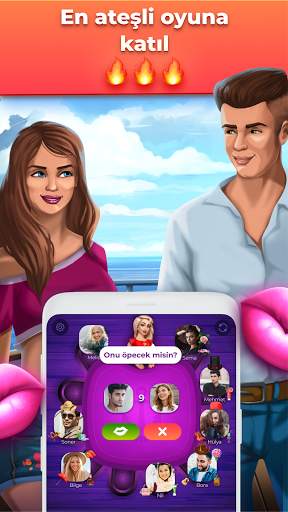 Şişe çevirme - Kiss Cruise: öpüşme ve sohbet oyunu screenshot 2