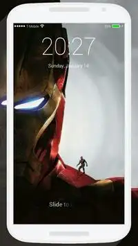 Iron Superhero Lock Screen screenshot 3