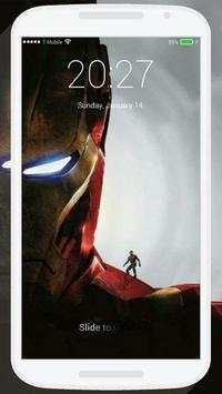 Iron Superhero Lock Screen screenshot 3