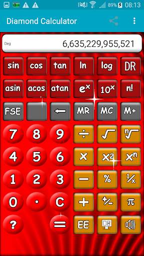 Pretty Sparkly Calculator with Diamonds screenshot 8