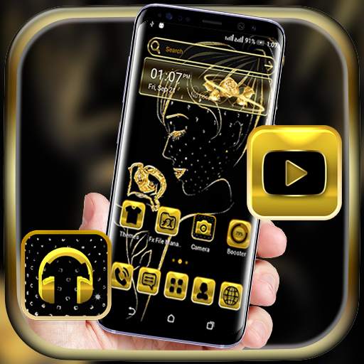 Golden Girl Launcher Theme 4.3