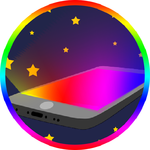 Rainbow display flashlight - Lights and effects أيقونة