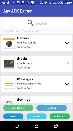 Any APK extract 1 تصوير الشاشة