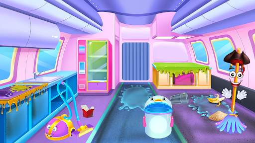 Baby Boy Modern Train Clean Up screenshot 5