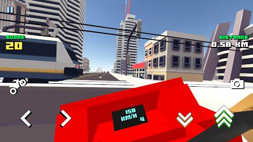 Blocky Moto Racing - 오토바이 라이더 screenshot 7