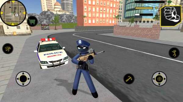 US Police Stickman Rope Hero screenshot 1