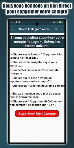 Supprimer Mon Compte screenshot 3
