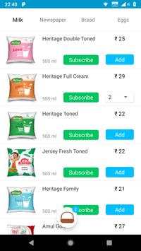 Daily cart - Daily milk, fresh fruits and veggies screenshot 2