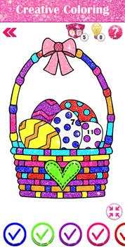 Adult Easter Eggs Glitter Color By Number Free screenshot 4
