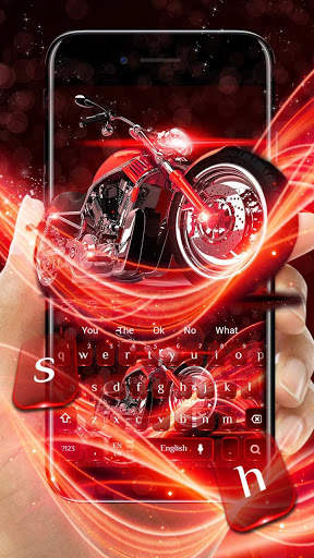 Neon Motorbike Keyboard screenshot 1
