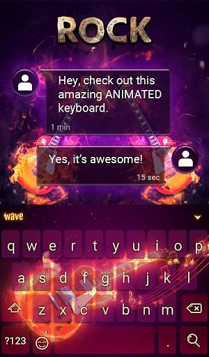 Rock Animated Keyboard स्क्रीनशॉट 3