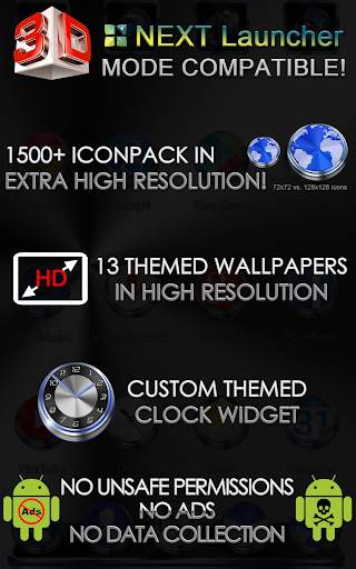 Next Launcher Theme Zenith 3D screenshot 9