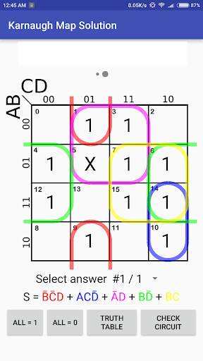 Karnaugh Kmap Solver (FREE) screenshot 4