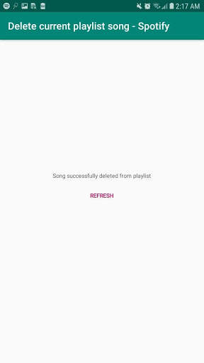 Delete Current Playlist Song - Spotify screenshot 6