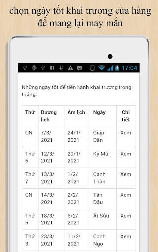 Xem ngày khai trương screenshot 5