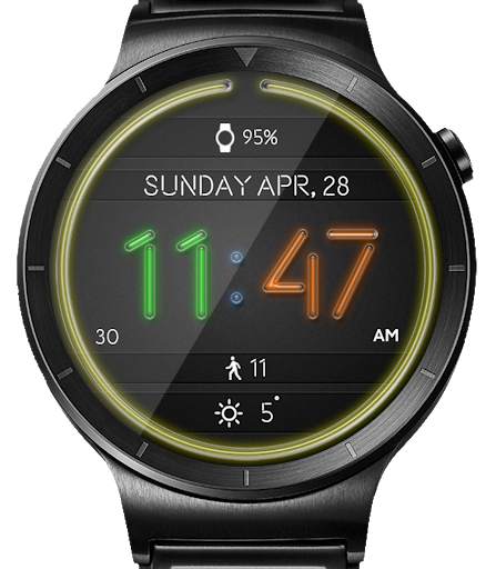 Neon Lights HD Watch Face Widget & Live Wallpaper screenshot 14