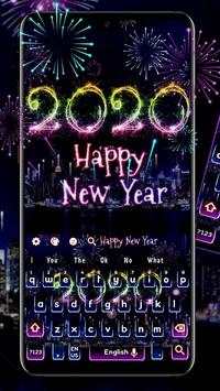 2020 Happy New Year Keyboard Theme screenshot 1