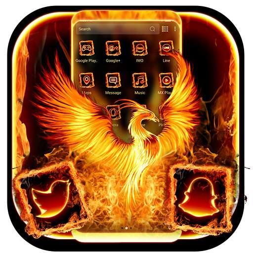 Fire Phoenix Launcher Theme 1.3