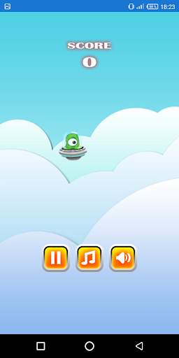 flappy alien game screenshot 2