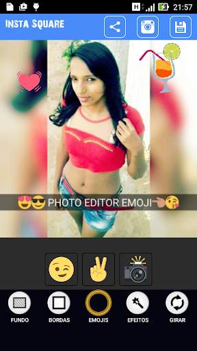 Editor de Fotos Efeito PIP Sombra Desfocar Fundo🌸 screenshot 3