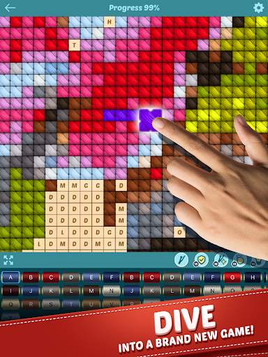 Cross Stitch - Color by Letters Pixel Art Game screenshot 12