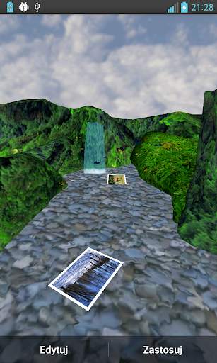 Waterfall Gallery 3D Wallpaper screenshot 1