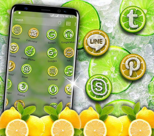 Lemon Launcher Theme screenshot 2
