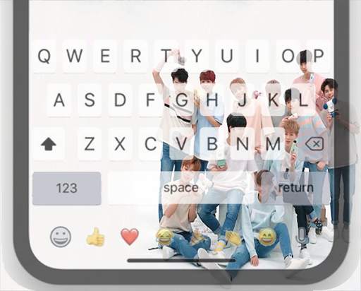 Wanna One Keyboard Theme screenshot 1