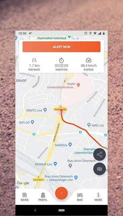 BikerSOS - Motorcycle Trip GPS Tracker & SOS screenshot 2