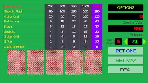 Jacks or Better - Video Poker screenshot 1